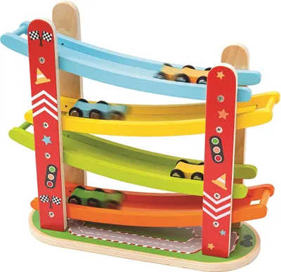 Immagine prodotto di Bigjigs Toys Pista da corsa per auto in legno