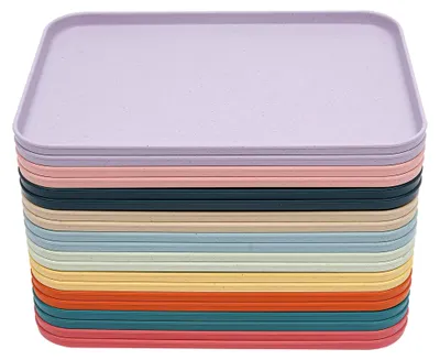 Produktbild von 20 Stück Rechteckige Serviertabletts aus Kunststoff 31 x 22 cm, Mehrzwecktabletts in 10 Farben