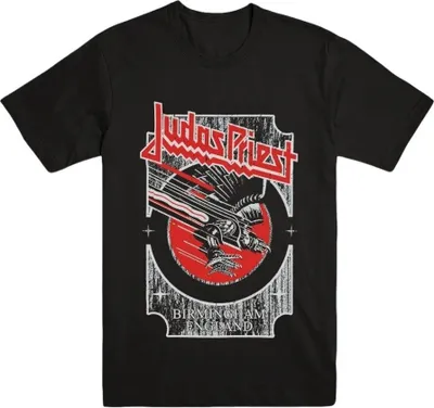 Obrázek produktu pro Judas Priest Silver and Red Vengeance Black S Tričko