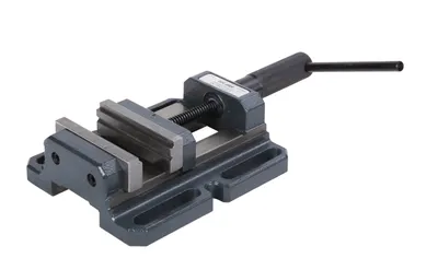 Produktbild von Optimum Maschinenschraubstock BMP 100 Langlächer Trapezgewinde Spannweite 100 mm