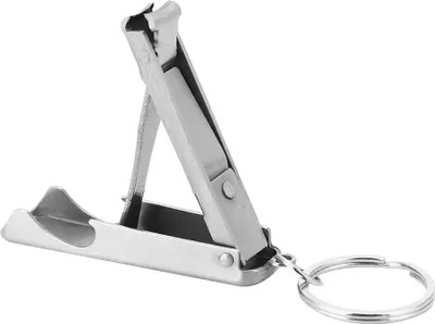 Produktbild von Mini-Nagelschneidewerkzeug aus Edelstahl, Kay-Ring-Flaschenöffner, 2-in-1-Schneider, für Zuhause