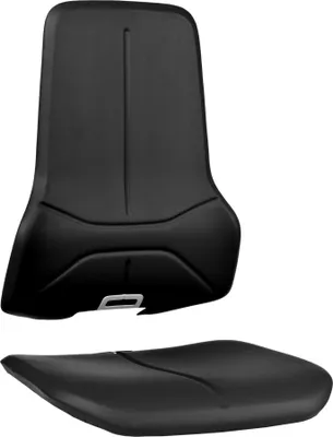 Produktbild von Bimos Wechselpolster Neon Kunstleder schwarz für Sitz und Rückenlehne - 9588-MG01