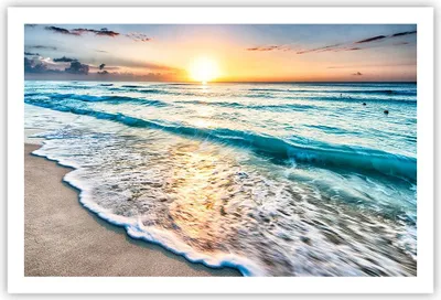 Produktbild von Poster - Poster ohne Rahmen - Meer Welle Strand - 91,5x61 cm - Wand Bild - Wanddeko - Wandbilder - Kunstposter - Wandposter - Bilder - Kunstdruck - Wanddekoration - Wandbild - P2XAA91x61-3621