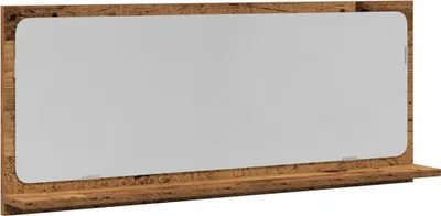 Immagine prodotto di Mensola Specchio con specchio Legno vecchio 90 x 10,5 x 37 cm