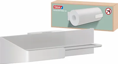 Produktbild von tesa Küchenzubehör Küchenrollenhalter Küchentücher-Halterung Wand ohne Bohren