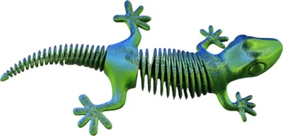Produktbild von 3D-gedruckte Eidechsenfigur, bewegliche Gelenke, Gecko-Figur, artikuliertes Tiermodell, Spielzeug, Heimbüro, Bücherregal, Schreibtisch-Dekoration, Ornament
