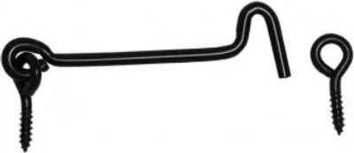 Produktbild von Sturmhaken mit Ösen 120x5mm schwarz