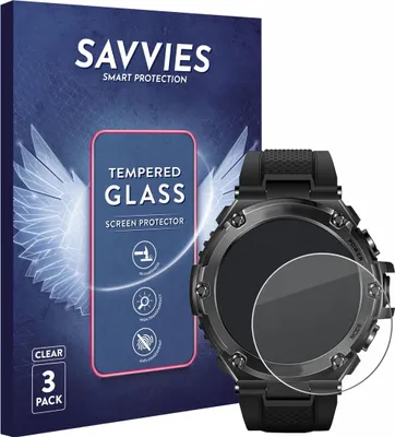 Produktbild von 3x Savvies Schutzglas für Stahlgear Titan Pro Displayschutz 9H Glas klar transparent