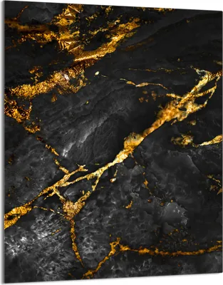 Produktbild von Herdabdeckplatte 40x52 Glaskeramikkochfeld Abdeckung Spritzschutz Glasplatte Deko Schneidebrett, Marmor Golden