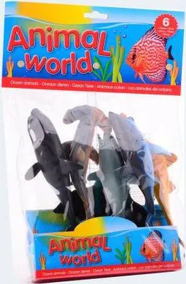 Produktbild von Spielset mit 6 detailreichen Meerestieren für fantasievolles Spielen und Entdecken