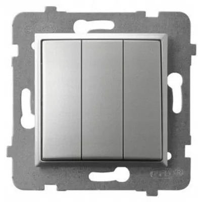 Obrázok produktu pre Ospel ŁP-13U/m/18, Strieborná, IP20, 250 V, 10 A, 71 mm, 40 mm