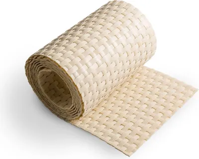 Produktbild von Sichtschutzstreifen zaun|zu RATTAN Einzelstreifen 2,55m für Doppelstabmattenzaun Beige 2,55m