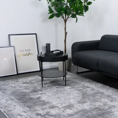 Immagine prodotto di Tappeto CONSILIO CONCEPT 160 x 230 a pelo corto Tappeto da salotto colori moderni alla moda astratto grigio morbido