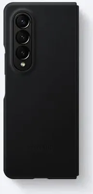 Produktbild von Leather Cover for Galaxy Z Fold4 schwarz Handyhülle