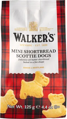 Zdjęcie produktu dla Walkers Pure Butter Shortbread Mini Scottie Dogs shortbread 125g