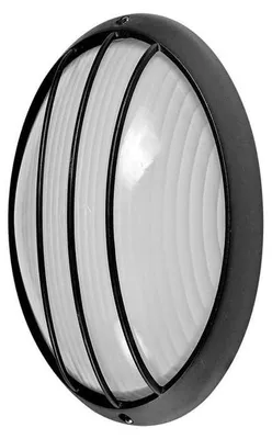 Ovale Außenwandleuchte Alu schwarz 10,5x22x14 cm IP44 E27
