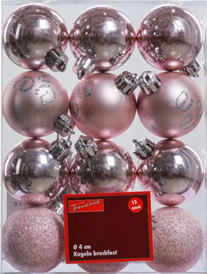 Produktbild von TrendLine Christbaumkugeln bruchfest, langlebig, Ø 4 cm, 12 Stück