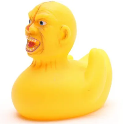 Produktbild von Badeente Horror gelb Vinyl 7,5 cm