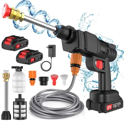 Produktbild von Hochdruckreiniger - Autowaschpistole - 1000 W - 30 bar - Akku-Betrieb - 2 Akkus - 18 V
