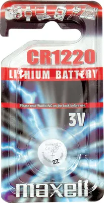 Zdjęcie produktu dla Maxell 11238200 Maxell Batterie Knopfzelle CR1220 3V  36mAh Lithium     1St.