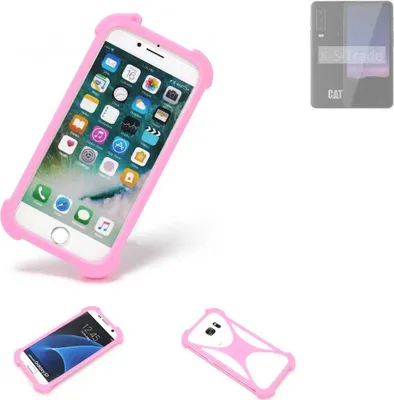 Produktbild von K-S-Trade Handy Hülle kompatibel mit Caterpillar Cat S75 Schutz Hülle Bumper Silikon Schutz Hülle Cover Case Silikoncase Silikonbumper TPU Softcase