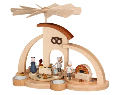 Produktbild von Bogenpyramide Weihnachtsbäckerei bunt BxHxT 33x27x18,5cm NEU