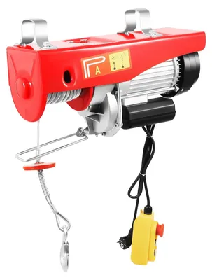 Obrázok produktu pre Elektrický navijak, nosnosť 500 kg, automatické bezpečnostné funkcie, červená farba