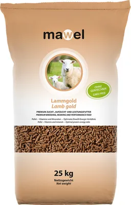 Produktbild von LammGold Ergänzungsfuttermittel für trächtige und laktierende Muttertiere 25 kg