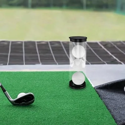 Produktbild von Tragebox für 5 Golfbälle mit kratzfestem, transparentem Kunststoffgehäuse zur Aufbewahrung von Golfzubehör und Golfbällen