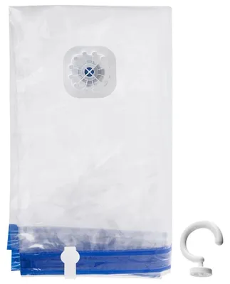 Image de Sac de rangement sous vide pour vêtements et linge de lit - Avec tringle à vêtements - 70 x 104 cm