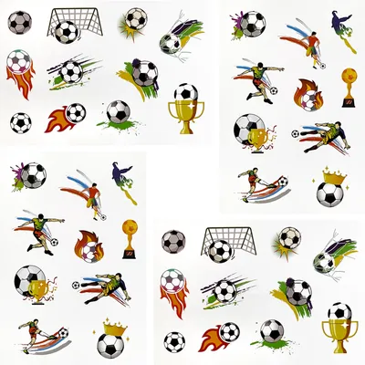 Produktbild von Oblique Unique 42 Fussball Sticker Aufkleber für Kinder Geburtstag Jungs zum Spielen Basteln als Mitgebsel