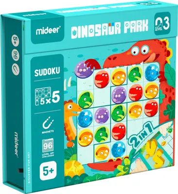 Produktbild von MiDeer Sudoku – LEVEL UP 03 Dinosaurierpark
