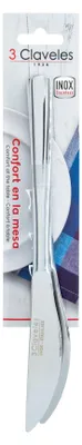 Produktbild von 3 Claveles Set 2 Tischmesser, glänzend, 23,5 cm