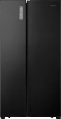 Produktbild von Hisense RS677N4AFC Side-by-Side Kühl-Gefrierkombination, Electronic Touch Control, 519 Liter, 334 Liter Kühlen, 185 Liter Gefrieren, schwarz