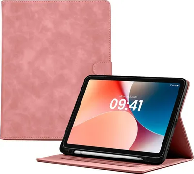 Produktbild von LBH Tablet Schutzhülle für Apple iPad Air 5 10.9 Zoll Cover Case Schutz Tablet Farbe: Rosa