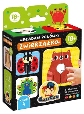 Obrázek produktu pro Puzzle Układam Połówki Zwierzątka CzuCzu