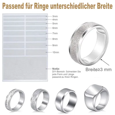 Produktbild von Unsichtbarer Ringgrößenversteller für lockere Ringe - Passt für alle Ringe, verschiedene Größen