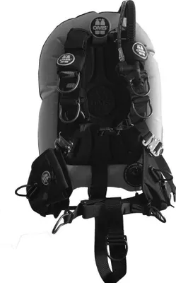 Zdjęcie produktu dla Oms Al Comfort Harness Iii Signature With Performance Mono 27 Lbs Skrzydło Czarny,Szary  Męski,Damski Czarny,Szary Jeden rozmiar