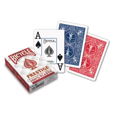 Obrázek produktu pro Kolo – Prestige Jumbo Pokerové karty (Červená / Modrá)