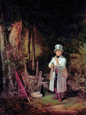 Produktbild von Carl Spitzweg Kunstdruck Bild - Der Sonntagsjäger, 1845 (80 x 60 cm)