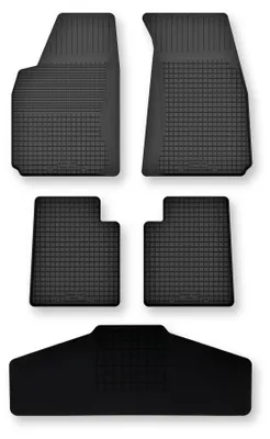 Produktbild von Gummi-Fußmatten + Tunnel für Suzuki Grand Vitara I 1998-2005 (5-Türer) – 5-tlg, Schwarz, Semi-Universal, angepasst – Wielganizator Semi-Universal