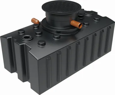 Produktbild von GreenLife Regenwasser-Flachtank 2.000 l mit Biovitor Abwassertank Bodentank
