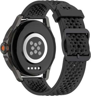 Produktbild von Uhrenarmband 22 mm - Schwarz - Silikon - Ersatzarmband für Xiaomi Watch S4 Sport - Bequemer Tragekomfort - Vemera