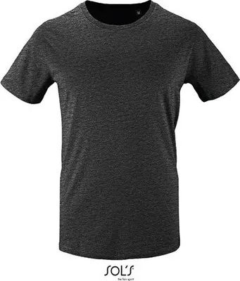 Immagine prodotto di SOLs 02076 | Maglietta a maniche corte da uomo Milo - Colore: Charcoal Melange - Taglia: M