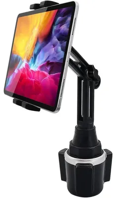 Obrázek produktu pro Držák na nápoje do auta, držák na tablet pro osobní automobily a nákladní vozidla, držák na kelímky s nastavitelným ramenem pro telefony a tablety o velikosti 4-13 palců