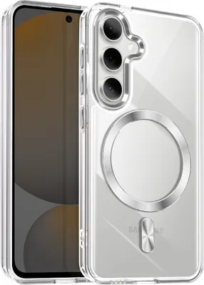 Produktbild von Avizar, MagSafe Hülle für Samsung Galaxy S24 / S25 Cristal Color, Silber
