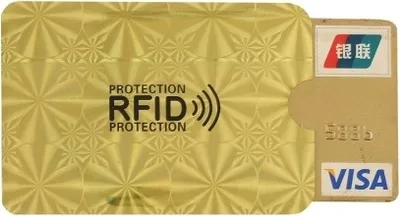 Zdjęcie produktu dla Etui Antykradzieżowe Rfid Ochrona Karty Zbliżeniowe Złoty