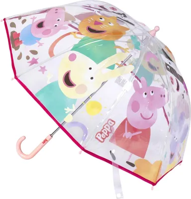 Immagine prodotto di Ombrello Peppa Pig ? 71 cm Ombrello a cupola leggero per il tempo piovoso