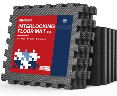 Zdjęcie produktu dla Mata podłogowa extra gruba, 1,2 cm - Mata do ćwiczeń - Pianka EVA - Płytki łączone - 60 x 60 cm - Bezpieczna dla dzieci - Mata do ćwiczeń
