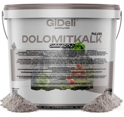 Produktbild von Dolomitkalk 10kg Rasenkalk Moosentferner Gartenkalk Magnesium Calcium pH GiDeli